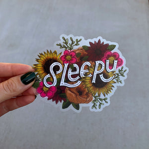 Clear Sleepy Sticker