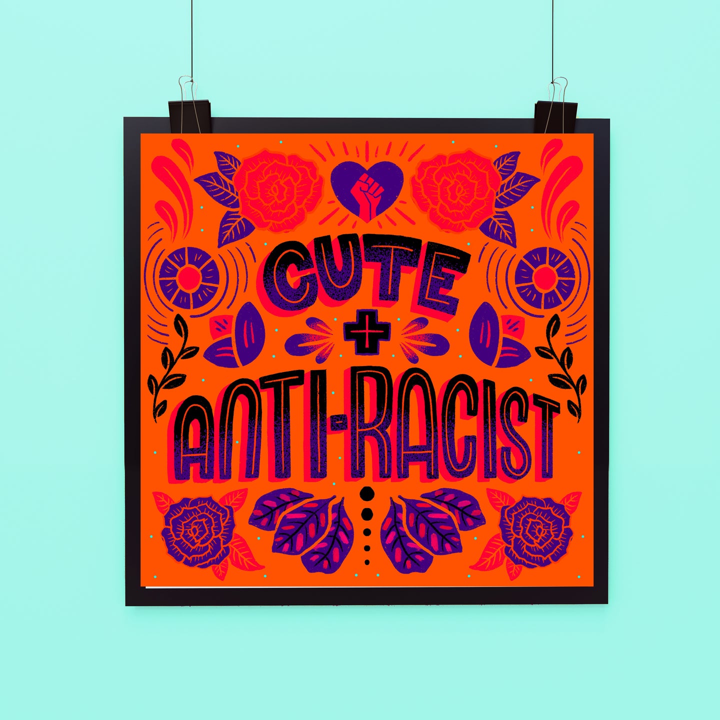 Cute and Anti-Racist Poster
