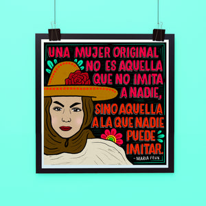 Maria Felix Quote Poster