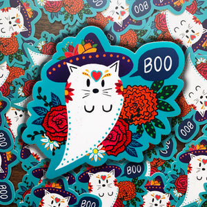 Boo Cat Sticker