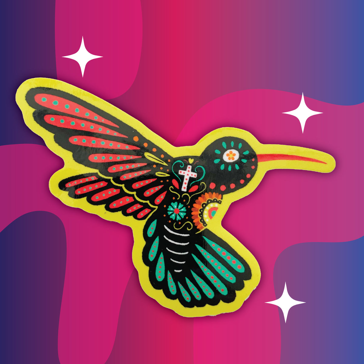 Hummingbird Sticker – Pokidi Lab by Blanca Creative