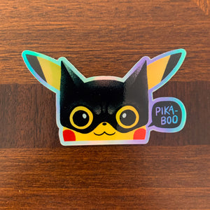 Pika-Boo Holographic Sticker