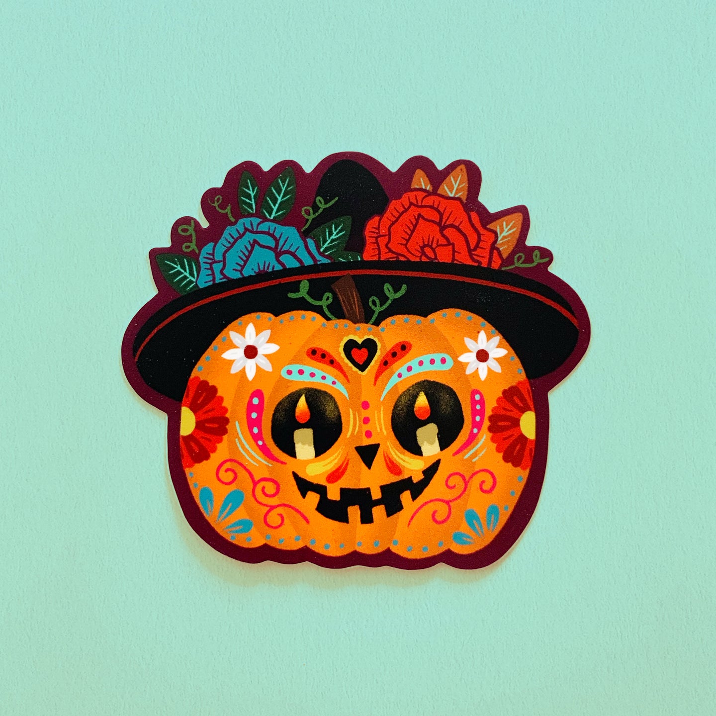 Pumpkin Head Sticker